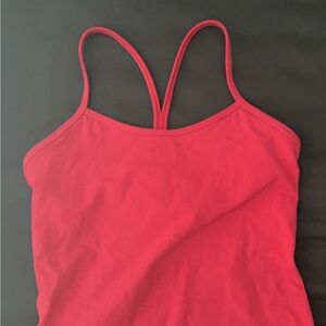 Red Power Y lululemon tank